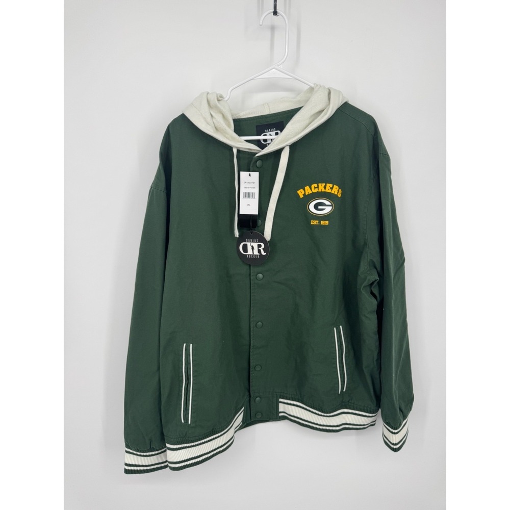 NWT Darius Rucker Collection by Fanatics Green Bay Packers Jacket Mens 2XL Green